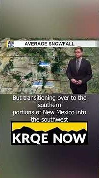 What does the average snow fall look like around New Mexico? #newmexico #albuquerque #weather