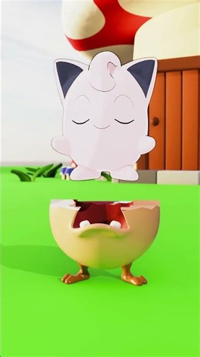 Jigglypuff Egg Reveal #cartoon #shorts #3danimation