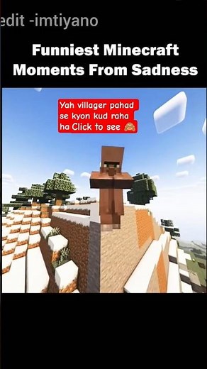 funniest Minecraft movement from sadness 😭