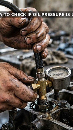 Mechanic hack — how to check if oil pressure is low! 🔧🚗