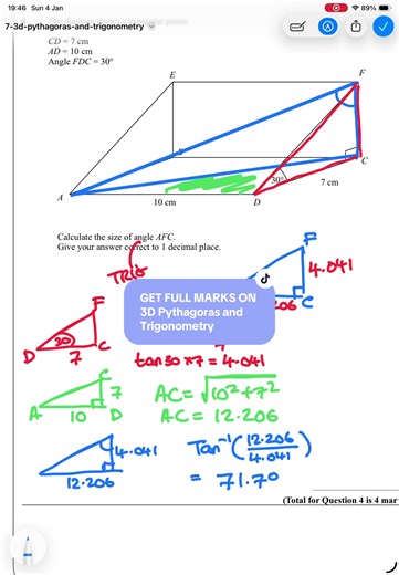 Follow my method to gain full marks #fyp #gcsemaths #maths #teacherlife #teachersoftiktok