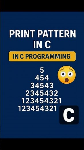 Amazing Pattern Program in C | Pyramid Pattern in C Language #coding #learncoding #techyaar