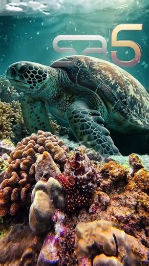 two ancient sea animals: turtles and octopuses #shorts #facts #ocean