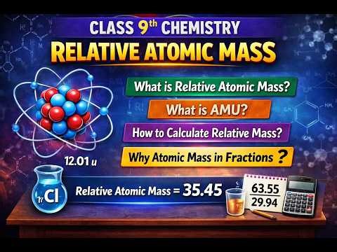 Relative Atomic Mass class 9th chapter 2 chemistry