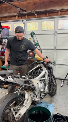 The starter has left the chat. #yamaha #starter #motorcycle #mechanic | The Barn Brothers