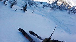 Being one of the first skiers into The Chutes after rope drop is up there with the best feelings in the world. Tyler Curle was at El Cap gate yesterday and was rewarded with almost 8 feet of fresh powder! | Mt. Rose - Ski Tahoe