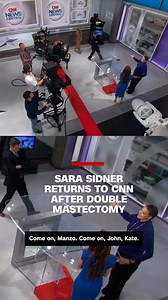 CNN's Sara Sidner returns to work after a double mastectomy and thanks her show team for helping her get through the hardest time of her life. | CNN