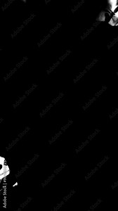 Video transition ink dripping onto an alpha channel.