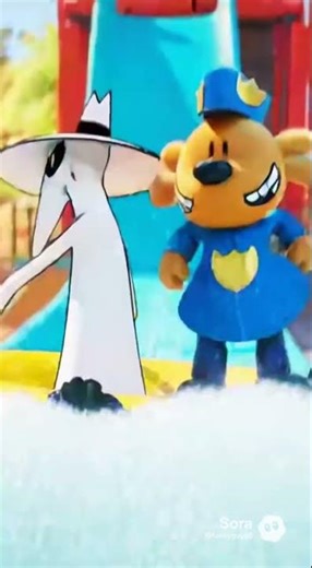 spy vs spy: white spy takes dogman to a water park