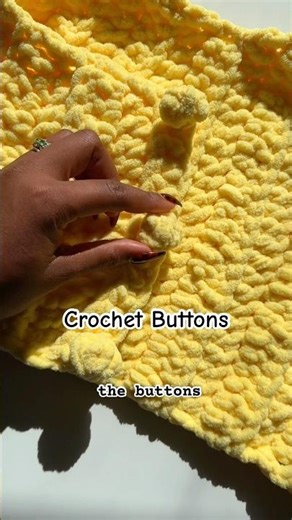 crocheting my buttons from now on #crochet #crochetideas #crochetbuttons