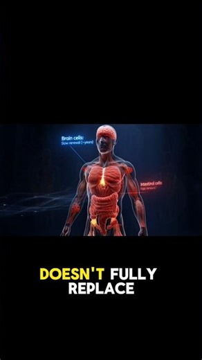 Your Body Replaces Itself… But Not How You Think 🤯 #humananatomy #humambodyfacts