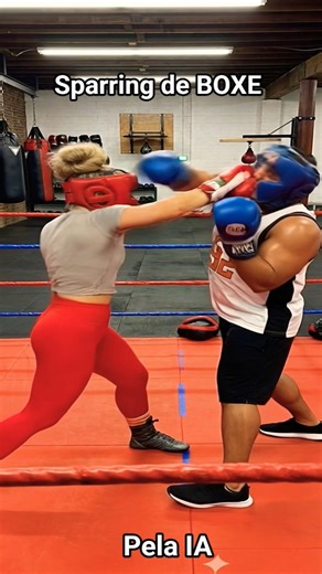 Sparring de BOXE na IA #youtube #boxing #shorts #girl #sparring #mixedboxing #aivideo #ai