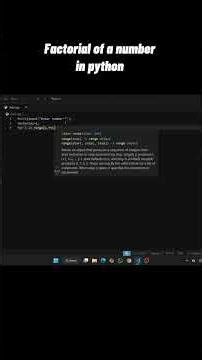 Learn how to find the factorial of a number in Python