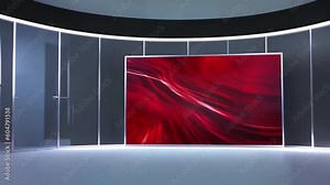 News TV Studio Set - Virtual Green Screen Background Loop: A Versatile and Affordable Option for Video Streaming