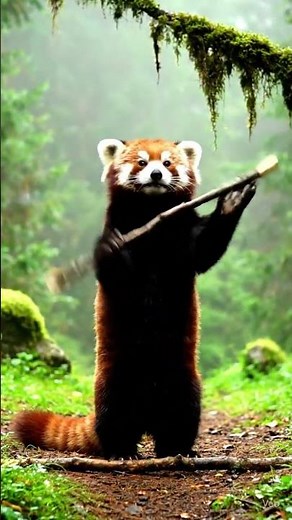 😲 Red Panda Caught on Camera Doing the Unbelievable! 🐼🌲