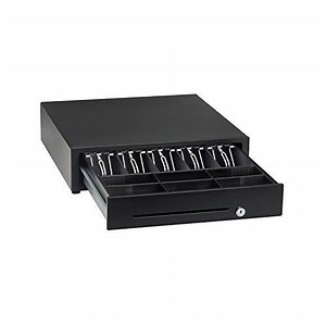 EOM-POS Cash Register Drawer, Printer-Driven, Compatible with Square via Receipt Printer