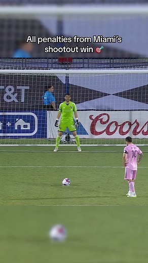 Perfect pens from @InterMiamiCF to advance (and also give Leo Messi the first club shootout win of his career) #leaguescup #mls #shootout #messi #intermiami