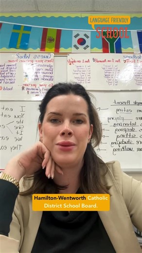 Language Friendly School on Instagram: "This week’s Language Friendly Teacher Interview Series is brought to you by Laura Milligan from the Hamilton-Wentworth Catholic District School Board! How amazing to hear about these incredible language friendly initiatives! ✏️ Learn more about the Language Friendly School by visiting the link in our bio! Stay tuned for next time! 🌍 #languagefriendlyschool #languagefriendly #multilingualism #inclusiveeducation #multilingual #educationforall #taalvriendeli
