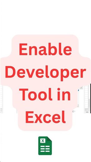 Developer Tab in Excel not visible? 👀 Enable it in 5 seconds! #excel #excelforfreelancers