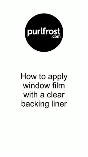How to apply solar, safety and any film with a clear liner