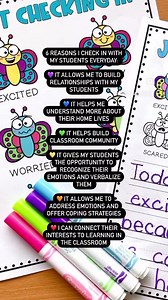 I love checking in with my students every morning! 💕 Checking-in every morning has had such a positive effect on relationships, classroom management, and classroom community! 🙌🏼 I love taking the time to get to know more about my students, teaching them about emotions, and teaching them ways to cope with their feelings! 😊 I think everyone can use a friend who checks in on them! 💕 | The First Grade Creative
