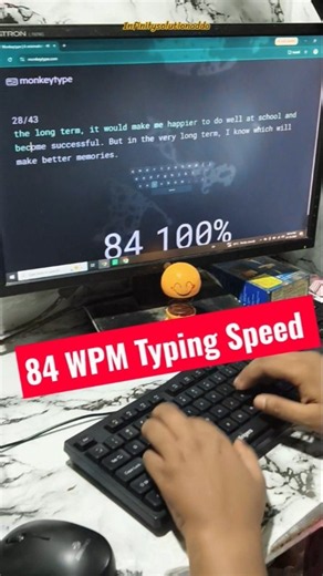 Fast typing without stopping ASMR Typing Techniques 👇 #typing #shorts #mphighcourt #ssc #rrb #speed