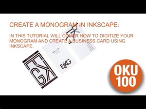 CREATE A MONOGRAM IN INKSCAPE