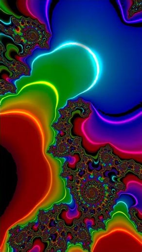 Powerful HDR Fractal Trip | Glowing Rainbow Mode