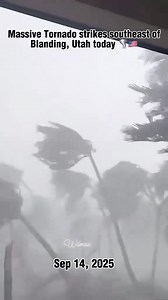 Massive Tornado strikes southeast of Blanding, Utah. 🌪 🇺🇸 | Wilfred Macquipoten