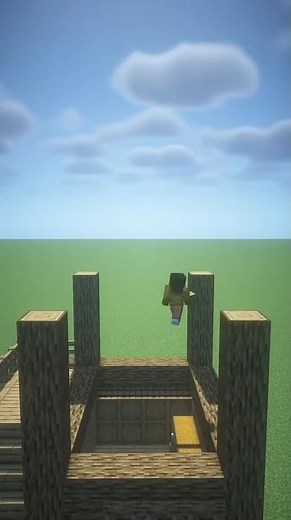 Simple Starter Oak House Tutorial #minecraft #minecraftbuilding #shorts