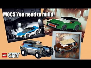 LEGO City Great Vehicles! Free LEGO City MOCS You need to build! ( Full step by step instructions )