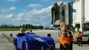 413K views · 409 shares | T-REX AIRPORT WORKER: The Orlando Airport...