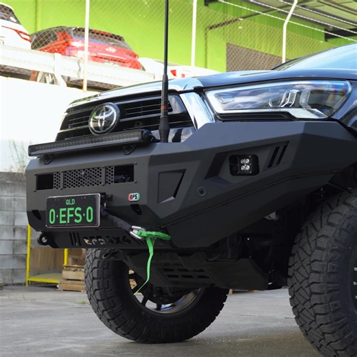 Look tough. Drive safe. Protect your 4WD from wildlife strikes and rough tracks with an ADR-approved bullbar. The EFS Xcape bar is: ✔️ Winch-ready ✔️ 2 x 3.5t rated recovery points ✔️ Parking sensor compatible Built for serious adventure.  [Learn more] | EFS 4x4 Accessories | Facebook