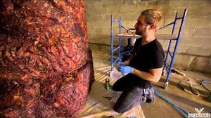A jerky replica of a national monument: Meat Rushmore