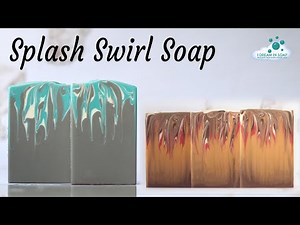 Splash Swirl cold process soap | Soap Challenge Club.