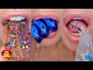 15 Minutes Relax Sleep Study Eating HONEY FOODS Satisfying ASMR Compilation Mukbang 먹방