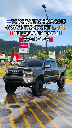 🟢TOYOTA TACOMA 2015 4X4 🟢Ubicada en Danli 🟢V6 Automático 🦍🚀 🟢☎️9961-3459☎️ 🟢Recién ingreso 🇺🇸 🟢Full extras 🟢‼️TRD SPORT ‼️ 🟢160xxx reales 🟢chasis con etiqueta 0 óxido 🟢Motor caja y suspensión al 💯 🟢A/C🥶 🟢Posible permuta 🟢Financiamiento disponible 🥳 🟢#honduras #parati #fyp #tacoma #viral