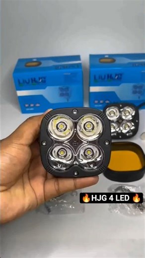 HJG 4 LED CREE 60W Fog Light Review 😱 | Best Auxiliary Light for Bike 2026 #Shorts