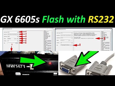 How to Upgrade F1 F2 Gx6605s by Rs232 & Loader Hw version 203 00/How to upgrad gx6605s F1 F2 recever