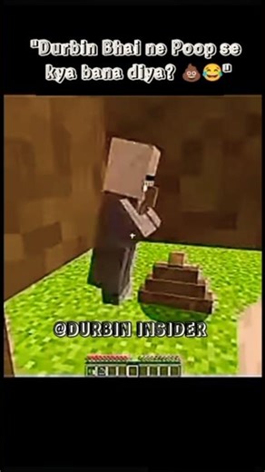 Durbin Bhai ne Poop se kya bana diya? 💩😂 #Shorts #Minecraft #MrDurbin