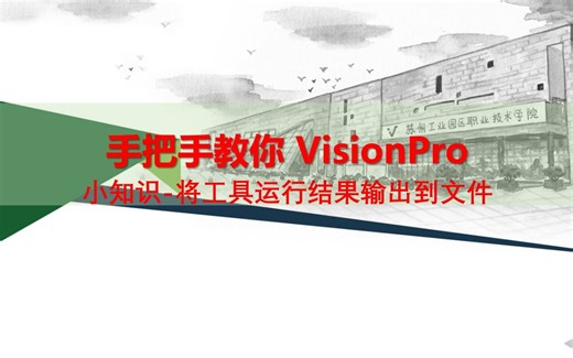 将 Visionpro 工具的运行结果输出到文本文件(txt或csv)