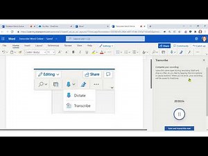 19 Transcribe audio to text in Word Online
