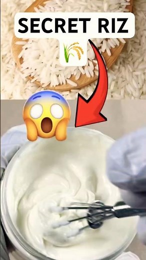 MASQUE AU RIZ 🌾 (PARTIE 1) – LES INGRÉDIENTS SECRETS 😳 #cheveuxcrepus #naturalhair #poussecheveux