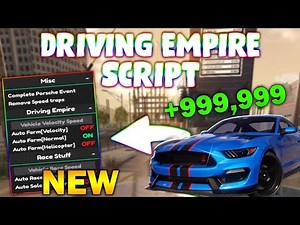 *NEW* Driving Empire Script (PASTEBIN 2025) ( NASCAR FARM , AUTOFARM 160K IN 5 MINUTES, FAST SPEED)