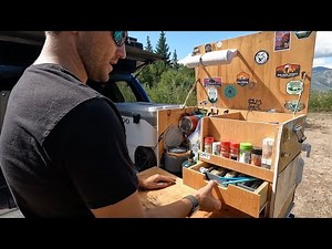 Camping Truck Bed Slide Tour | Ultimate Camp Kitchen & Gear Storage Setup