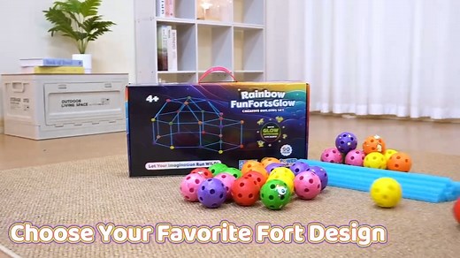 Build, Create, and Glow with the Rainbow Fun Forts Glow Construction Set! Let your child’s imagination shine with this 90-piece glow-in-the-dark fort builder set! From rockets to castles, kids can build their dream structures while learning basic engineering skills through hands-on play. GET YOURS NOW 👉 https://bit.ly/3FqnHiv ✨ Glow-in-the-dark pieces for magical nighttime fun 🎨 90-piece set with rods & spheres for endless creativity 🏗️ Build anything—forts, castles, rockets, tunnels & more!