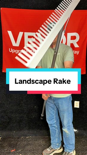 VEVOR 36 Inch Aluminum Landscape Rake Wide Head Lawn Leveling Rake for Yard Gravel Soil Description This VEVOR 36-inch landscape rake makes leveling soil, spreading gravel, and smoothing lawns fast and easy. The wide aluminum head covers more ground with every pass, making it perfect for yard grading, landscaping projects, driveway gravel, and garden prep. Built with a lightweight but durable aluminum frame and long handle for better reach and control. Ideal for homeowners, landscapers, and anyo