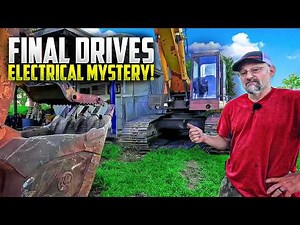 Excavator repairs: Final Drives & Difficult Electrical Problems. Case 170B.