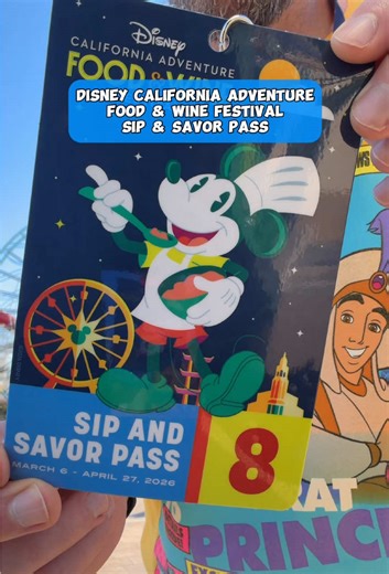 🐭🎡 Sip & Savor Pass Info for the Food & Wine Festival at Disney California Adventure The Food & Wine Festival is happening daily at DCA until April 27 🏰 Get 10% off your Disney tickets here on TikTok until March 18. Let us know if have questions about the food festival or this ticket deal #TikTokGoFamilyFun #Disneyland #disneylandcalifornia #californiaadventure