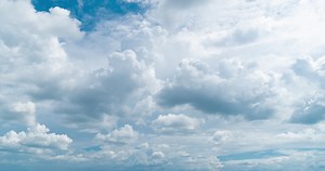 Download Cumulus cloud on a blue sky for free
